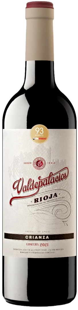 Botella de Valdepalacios Crianza 2021